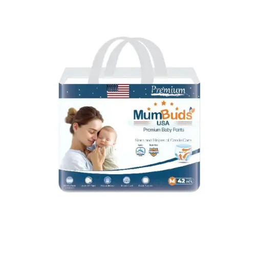 MumBuds USA Premium Baby Pants (Size M, 42 pcs)