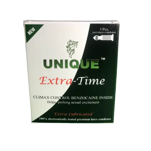 Unique Extra-Time Condoms 3 Pcs