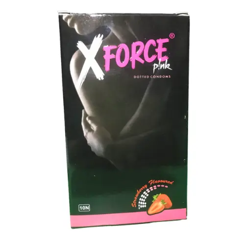 XFORCE Pink Dotted Condoms 10 pcs