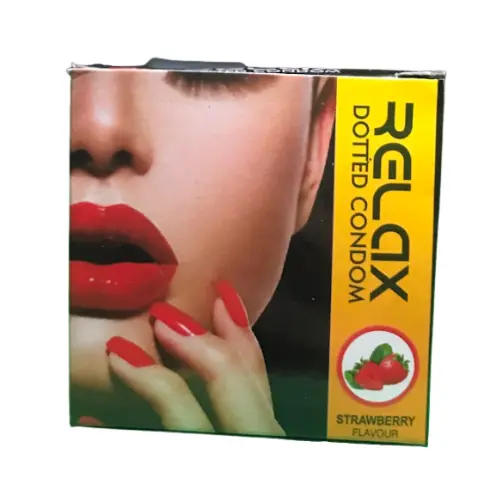 Relax Dotted Condoms with Strawberry Flavour